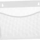 Veemoon Wall Mounted Metal Mesh File Organizer Versatile Hanging File Holder for Documents Magazines and Newspapers Sleek White Design for Space Optimization