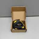 Amazon Basics Self-Locking Tape Measure, MID Accuracy, 16-Feet (5-Meters), Black, Yellow (4.9 m)
