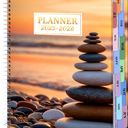 CAGIE 2026 Monthly Planner: 12 Months Jan 2026 - Dec 2026 Calendar Planner Weekly and Monthly 8.5" x 11" Large Spiral Planners for Women Hourly Daily Yearly Agenda with Tabs Stickers, Rocks