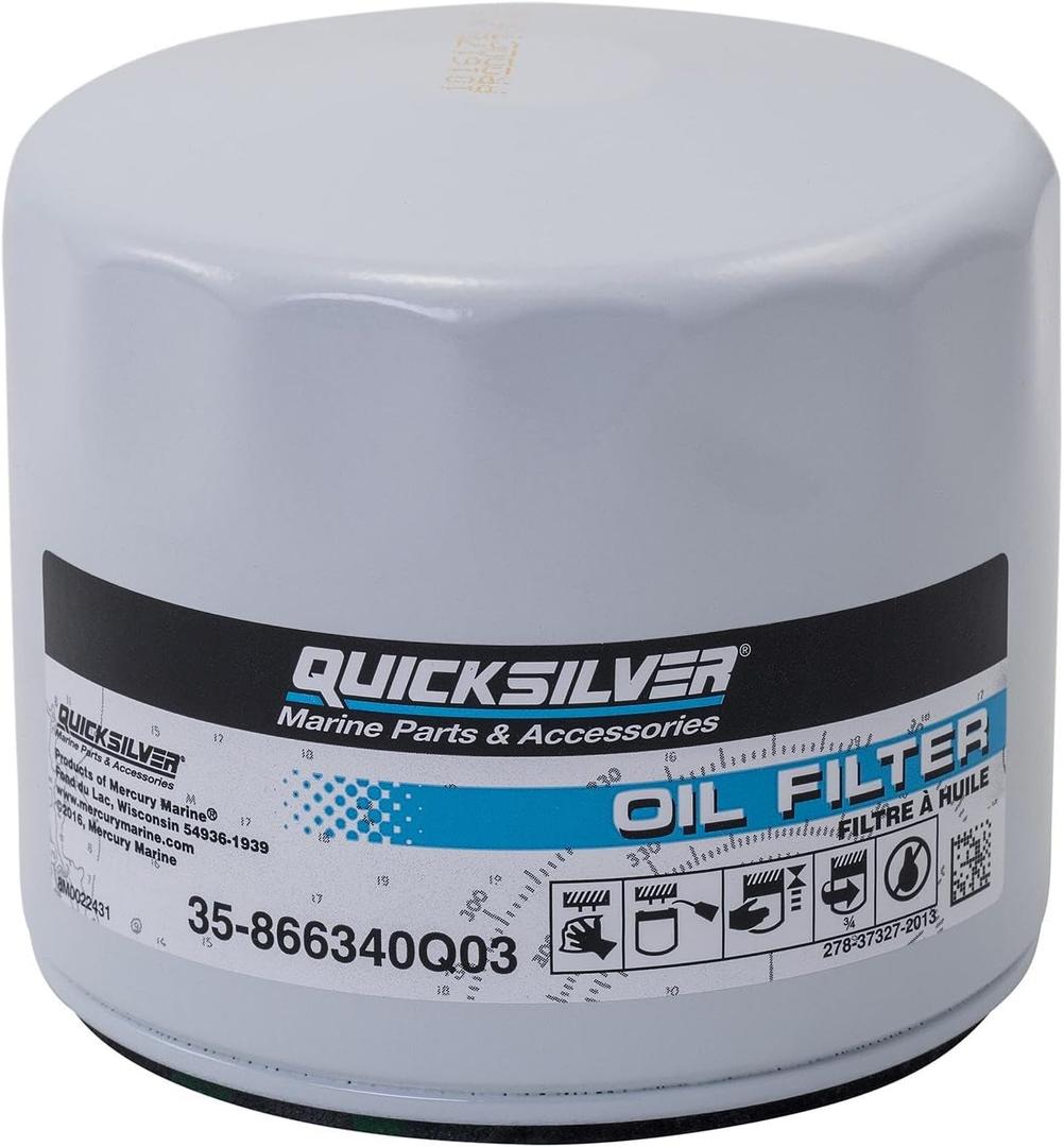 Quicksilver 866340Q03 Oil Filter for MerCruiser Sterndrive and Inboard Engines