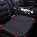 MYFAMIREA Car Seat Cushion Pad 1.2" Thick Comfort Seat Protector for Car Driver Seat Office Chair Home Use Memory Foam Seat Cushion with Non Slip Bottom, 20'' x 18.5'', Dark Gray