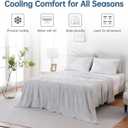 Cooling Comforter Oversized King for Hot Sleepers, 108"x90" Summer Cooling Blanket for Night Sweats, Silk Soft Lightweight Breathable All-Season Grey Cooling Quilt Blanket