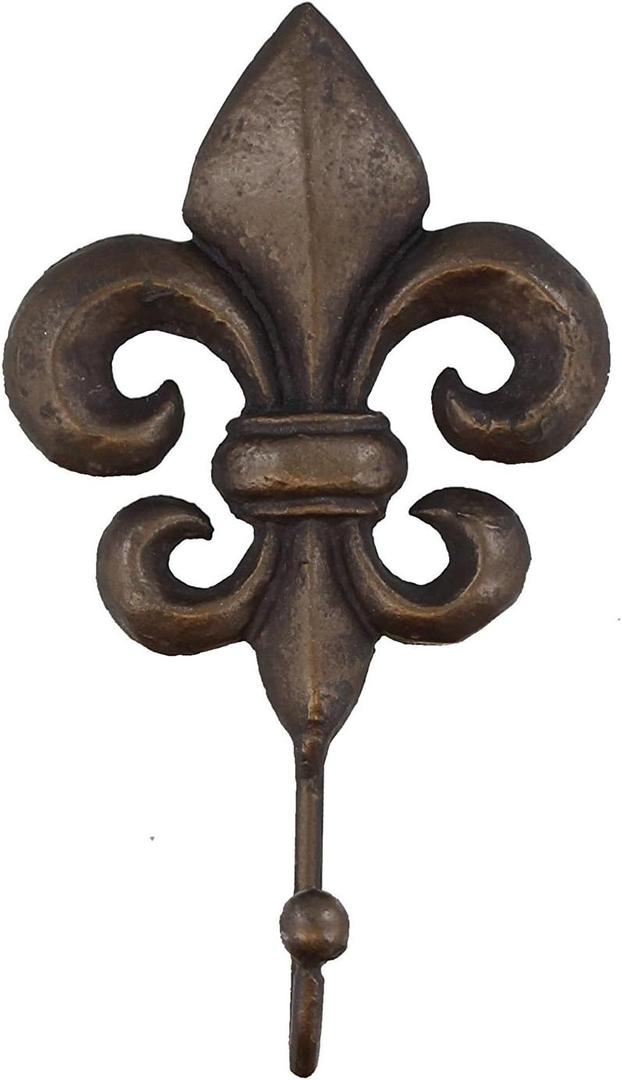 SPI Home Cast Iron Fleur De Lis Wall Hook