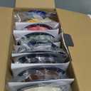 SUNLU PLA Filament 1.75mm Bundle, 3D Printer Filament Bundle 250g, 8 Rolls, 2kg Total, Roasted Chestnut Black+Bone White+Grey+Coffee Brown+Red+Klein Blue+Vivid Yellow+Olive Green