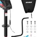 Kohree Electric Trailer Jack 5000lbs, Heavy Duty A-Frame Electric Power Tongue Jack with Waterproof Cover & LED Light for Travel Trailers, Camper, RV, 12V DC with Wiring, 9.8"-31.7" Lift