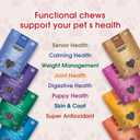 3 x Get Naked Grain Free 1 Pouch 6.2 Oz Skin & Coat Dental Chew Sticks, Small (EXP 08/07/27)