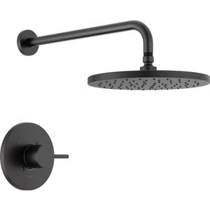 Delta Modern 14 Series Round Rain Shower Faucet Set, Matte Black Shower Head and Handle Set, Valve Trim Kit, Matte Black T14269-BL-PP (Valve Not Included) Delta Modern 14 Series Round Rain Shower Faucet Set, Matte Black Shower Head and Handle Set, Valve Trim Kit, Matte Black T14269-BL-PP (Valve Not Included)
