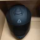 TRIANGLE Motorcycle Helmets Full Face Motorcycle Helmet for Men & Women with Tinted and Clear Visor Meet Dot Approved (Black, L)