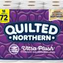 Quilted Northern Ultra Plush Toilet Paper, 18 Mega Rolls = 72 Regular Rolls, 3-Ply Bath Tissue