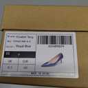 Elisabet Tang Kitten Heel Low Pumps 2.4 Inch Closed Pointed Toe Short Sexy Comfort Women Dressy Shoe at Work Office Date Prom Party Wedding Church (Blue,6.5)