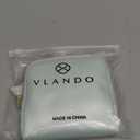 Vlando Small Jewelry Travel Case,Jewelry Pouch Bags with Zipper,Velvet Jewelry Organizer Storage Bag for Bracelet Rings Earring Travel Essentials Gifts for Women Girl-Mint Green