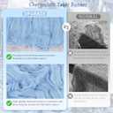 10 Pack Light Blue Cheesecloth Table Runner 17x108 Inch Semi Sheer Boho Rustic Gauze Cheese Cloth Table Runners for Wedding Party Birthday Baby Shower Home Décor