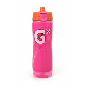 Gatorade Pink GX 30oz Plastic Squeeze Water Bottle 0004
