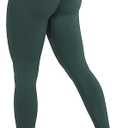 AUROLA Influence Workout Leggings for Women, Seamless Compression Tummy Control Leggings Mid Rise Yoga Pants, Eden Green, Small