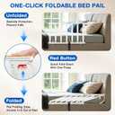 Zenflux Bed Rails for Elderly Adults Safety, Foldable Bed Rails for Seniors