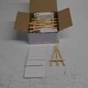 Mini Canvases 18 Pack, Cridoz Small Painting Canvas with Mini Easel 4x4 Inches Art Canvases Painting Kit for Kids Teenagers Acrylic Pouring Oil Water Color