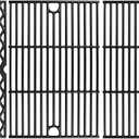 Utheer Cast Iron Cooking Grates for Pit boss Austin XL, Rancher XL, 1100pro Series, Traeger Pro Series 34, Traeger Texas Elite 34, Wood Pellet Smoker Grills Replacement Parts, 3 PCS