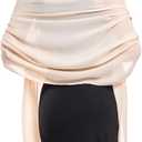 Soft Chiffon Scarfs Shawls and Wraps for Evening Dresses Wedding Shawl Wraps Bridal Scarve for Women, One Size