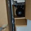 Ivilon Curtain Rod with Ball Finials - 1 inch Pole. 28 to 48 Inch. Black
