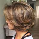 Jolelyne Short Ombre Blonde Highlight Pixie Cut Wig - Fluffy Light Brown Mix Honey Blonde Highlight Layered Natural Side Part Curly Wigs With Synthetic Hair