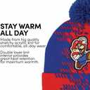 Super Mario and MLP Kids Winter Hats, Cute Warm Pom Pom Beanie, Boys Winter Hat Ages 4-14, Girls Cold Weather Hats