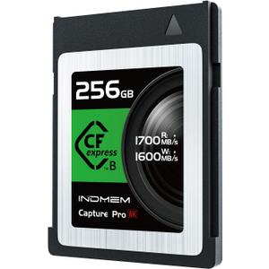 256GB CFexpress Type B Memory Card, Raw 4K/8K Video Recording,up to 1700MB/s Read, 1600MB/s Write, Compatible with Nikon Z6/Z7/D6,Canon EOS-1DXMark III/EOS-R5,Panasonic S1/S1R,DJI Ronin 4D