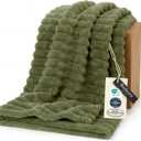 Bedsure GentleSoft Twin XL Blanket for Bed - Cozy Soft Blankets for Women, Cute Small Fleece Throws for Girls, Birthday Gifts for Women Decor Gifts, Moss, 66x90 Inches