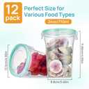 Vtopmart 12 Pack 32oz Soup Containers with Airtight Lids, Deli Containers for Take-Out, Plastic Food Freezer Storage Containers for Meal Prep, Salad, Fruit, Lunch, Microwave/Dishwasher/Freezer Safe