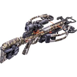 Wicked Ridge by TenPoint RDX 410, Peak XT - 410 FPS - Shorter, Faster & Includes Silent Cocking - with ACUdraw Silent, Pro-View 400 Scope & Three Match 400 Carbon Arrows | ACUdraw Silent, 400 Scope, Silent Cocking, Shorter, Faster