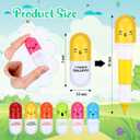 Lincia Pen Pills Bulk Pharmacy Gifts Ballpoint Pen Cute Cartoon Emotion Ball Novelty Face Retractable for Nurse Week School Doctor, 6 Colors(100 Pcs)