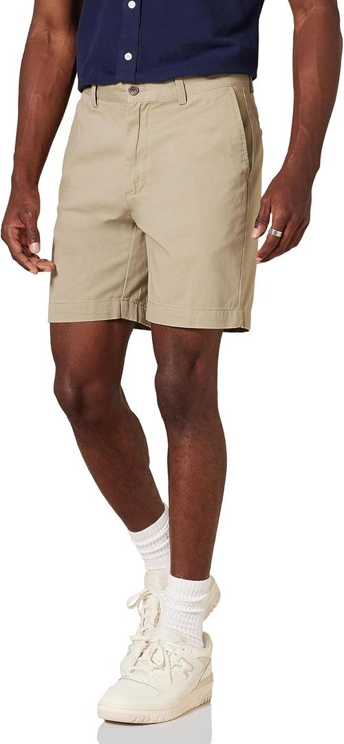 Amazon Essentials Men's Slim-Fit 7" Chino Short (38, Khaki)