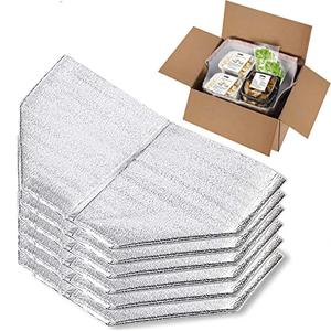 Smilco Thermal Box Liners - Reusable Insulation Bags, 13 x 8.5 x 12 Metalized Liners, 4 PCS for Lunch & Shopping Bags, Waterproof Insulation