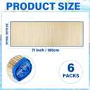 Straw Beach Mat Non Slip Straw Foldable Lightweight Multi-Purpose Mat for Sunbathing Floor Yoga Picnics Camping Party Festivals Outdoor Activities