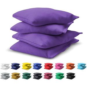 GoSports Cornhole Bean Bags Set of 4-16 Colors Available - Regulation All Weather, Mix and Match (One Size, Purple)