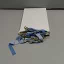 24 Pcs Velvet Bows Christmas Tree Ornaments Vintage Velvet Ribbon Bows for Tree Garland Wreath Indoor Xmas Decorations(5 x 7 Inch, Width of 5/8",Dusty Blue)