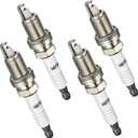 XP985 Iridium Spark Plugs 4 Pack Compatible with Honda Civic Accord Odyssey CR-V Avenger Journey Compass Elantra Sebring Soul 1.6L 1.8L 2.0L 2.1L 2.2L 2.3L 2.4L 2.6L L4 for 9203 ZFR5FIX-11 2477