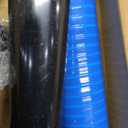 (1 Pack) Yariwiz 1-1/2" Matte Black Bathtub Tub Drain Kit Blue Elastic Tube Bath Waste Overflow Drain Tube Assembly with Universal Lift & Turn Bathtub Drain and Overflow Faceplate Matte Black