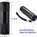 6 Pack UV Blacklight 9 LED Flashlight Torch Light Outdoors Etc (6 Pack)