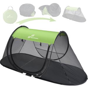Sportneer Pop-Up Mosquito Net Tent, Instant Setup Camping Shelter for Cot or Ground, Breathable Mesh Bug Screen, Lightweight Portable Bed Canopy for Outdoor Indoor Adults Kids(86.6x33.5x35.4 in)