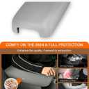 Ederfun Center Console Lid Replacement Compatible with Nissan Altima 2013-2018, Center Console Armrest Lid Cover (Grey)