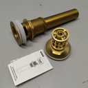 Bathroom Sink Drain Without Overflow,Pop Up Vessel Sink Drain,Brushed Gold,Y1618W-BG