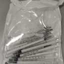 20 Pack 1ml Syringe with Cap for Liquid, 1cc Plastic Small Syringes with Cover, Non-Sterile, No Needle