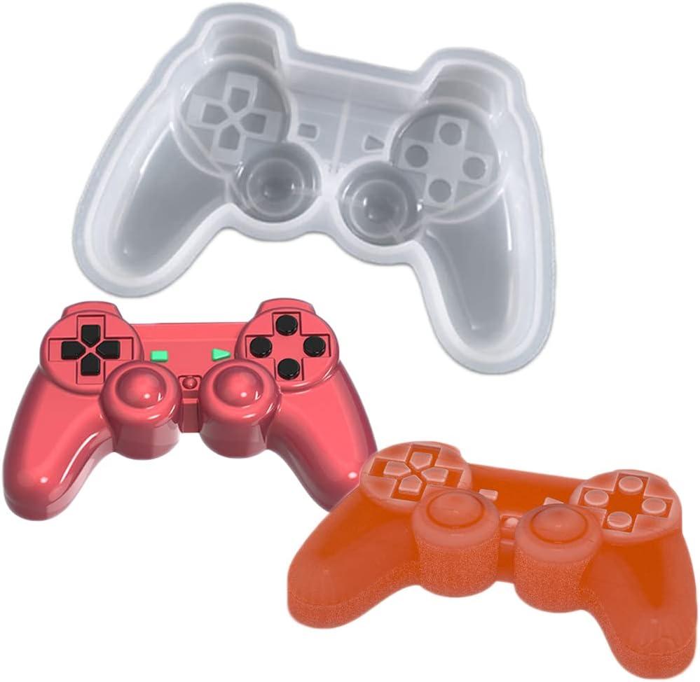 WonDerfulC Game Controller Cake Fondant Mold Chocolate Candy Molds DIY Gamepad Cupcake Topper Decoration Silicone Resin Epoxy Clay Mould, Green (1514)