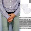9 Pcs Waterproof Incontinence Underpants Plastic Pants Leak Proof Incontinence Underwear Adult Diaper Cover(XL,Clear)