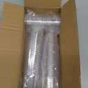 Qeirudu 50 Pack 6 oz Mini Dessert Cups with High Lids and Spoons, Small Plastic Cake Cups Round Shooter Cups for Serving Parfait Appetizer Pudding Fruit Ice Creams