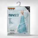 Spooktacular Creations Ice Princess Dress for Girls, Snow Princess Costume, Sequin Dress with Cape for Kid Halloween Birthday (Blue, S)