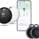 HH-Tech Bluetooth Tracker (Pack-2 + 2 Protectors) for Android Devices Works with Google Find My, Find Hub, Tracker, Item Finder, Easily Track Your Wallet, Bag, Suitcase, and More (Android only)