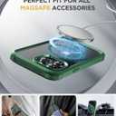 Miracase Magnetic for iPhone 15 Pro Max Case 6.7'' [Compatible with MagSafe] Full-Body Phone case with Built-in Glass Screen Protector& Camera Protector,Drop Proof 15 Pro Max Cover,Magnetic Green