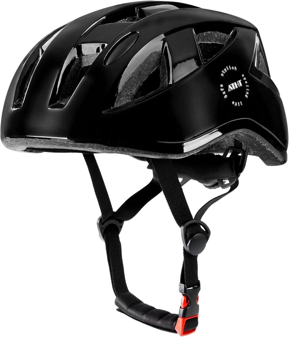 Kids Bike Helmet,2 Sizes Adjustable for Youth Child Boys & Girls Ages 3-5-8-14,Ventilation and Multi-Sport for Bicycle Skate (Black)