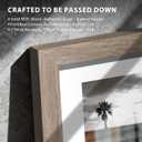4x6 Picture Frame 5-Pack - Walnut Wooden 6x4 Frames with Tempered Glass, Classic Tabletop Gallery Frames for Photos & Art Prints